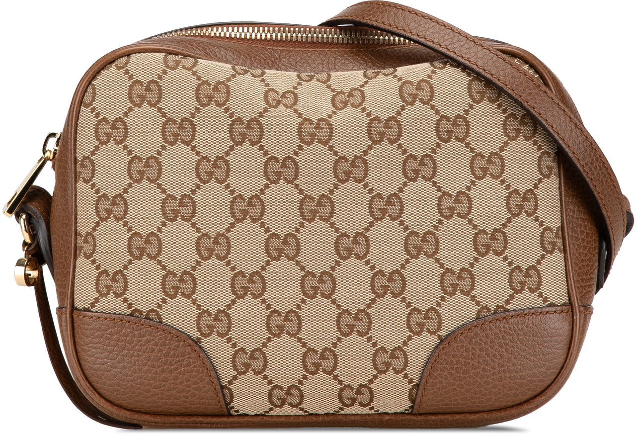 Gucci GG Canvas Bree Crossbody Bruin