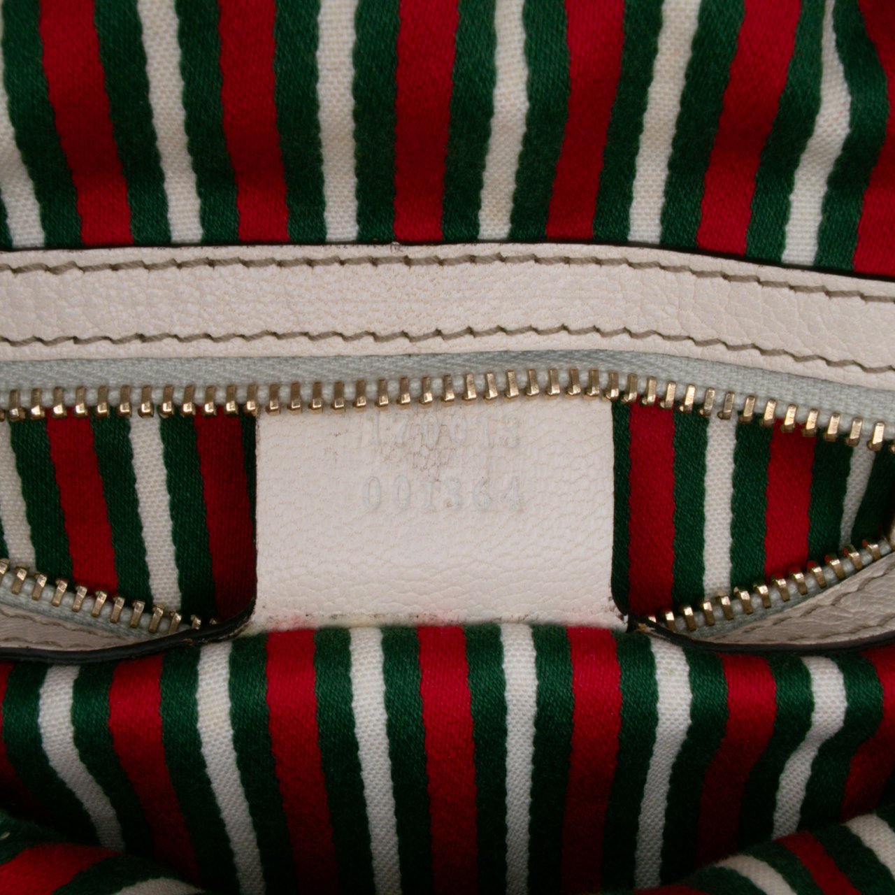 Gucci Leather Horsebit Hobo Bag Wit