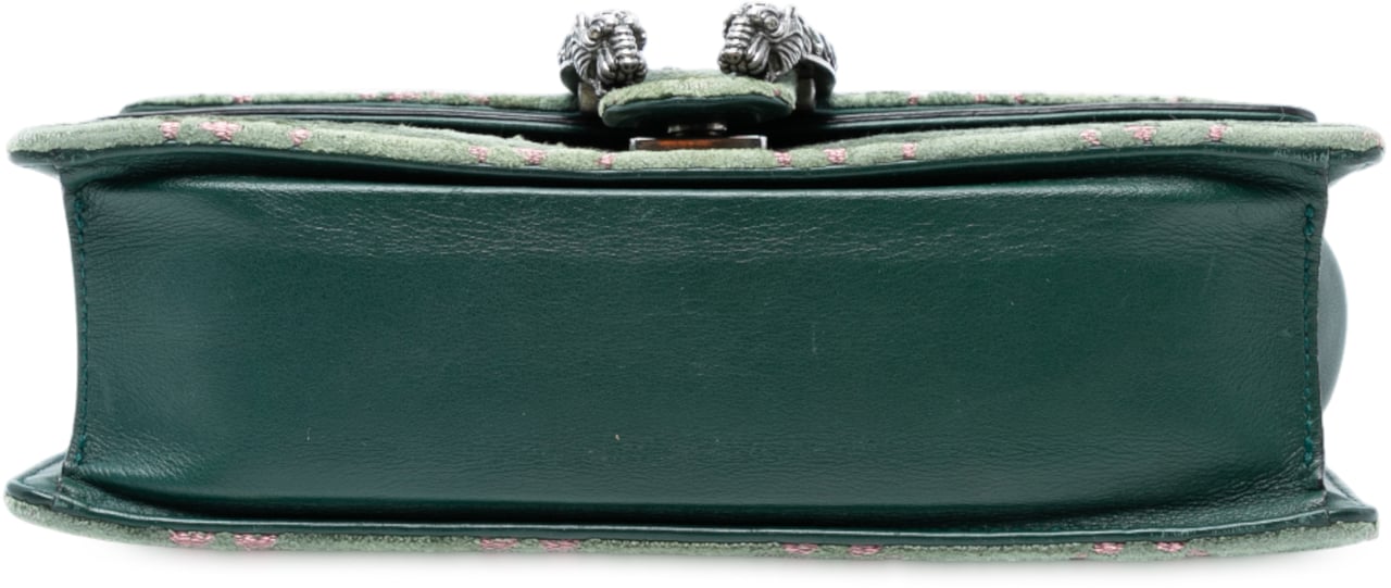 Gucci Medium GG Velvet Dionysus Crossbody Groen