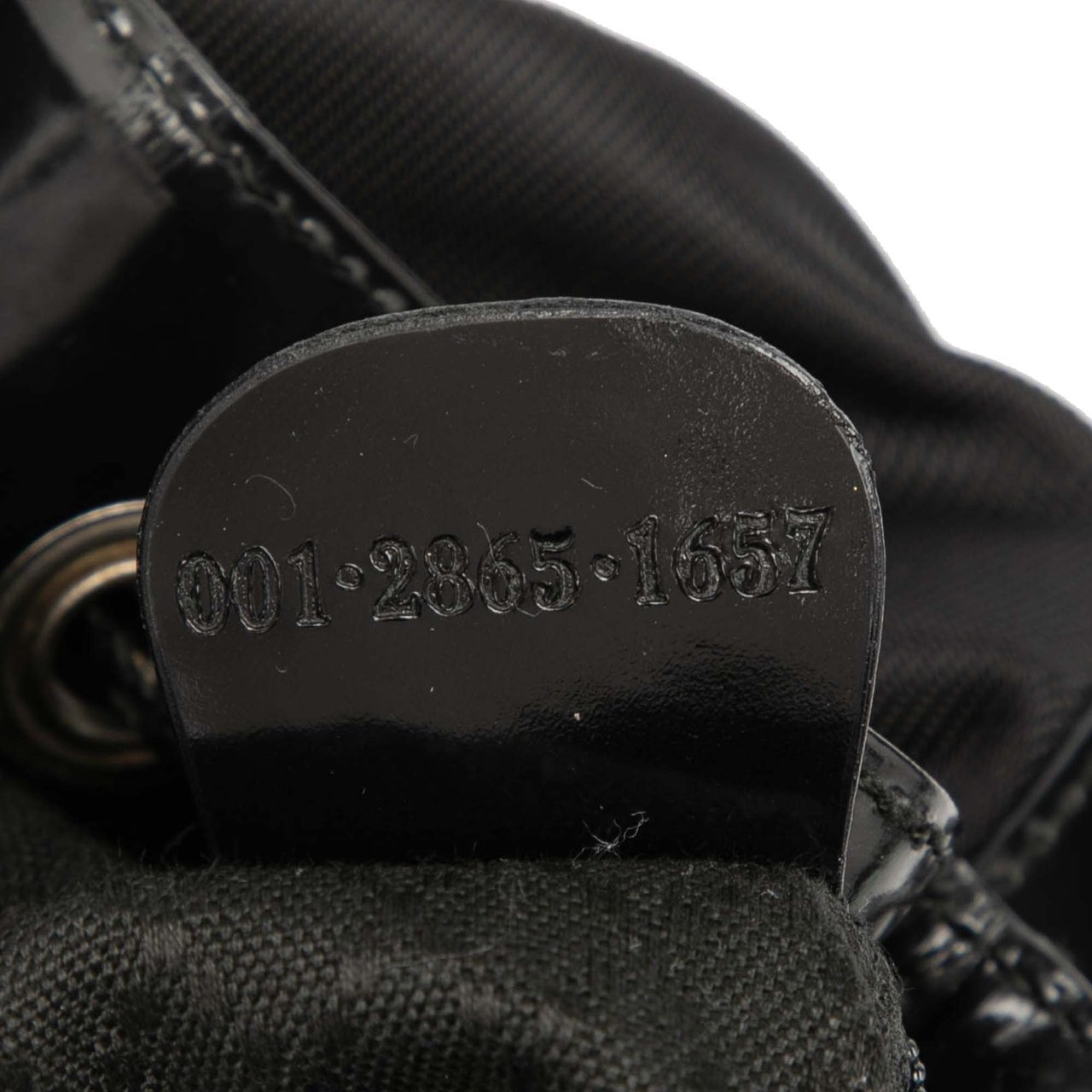 Gucci Nylon Bamboo Bucket Bag Zwart