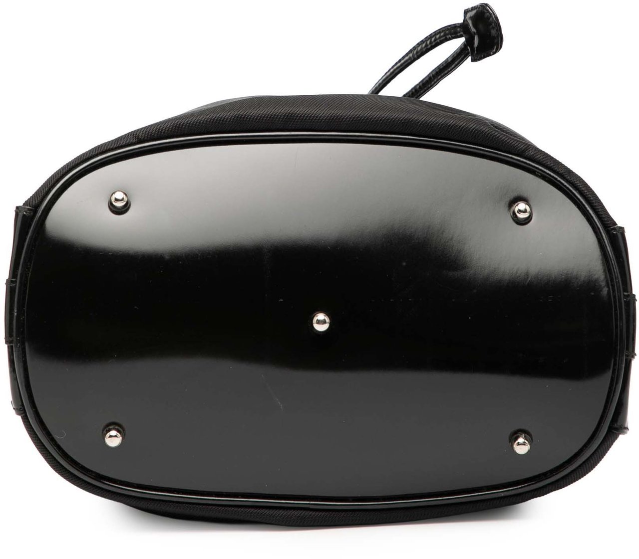 Gucci Nylon Bamboo Bucket Bag Zwart