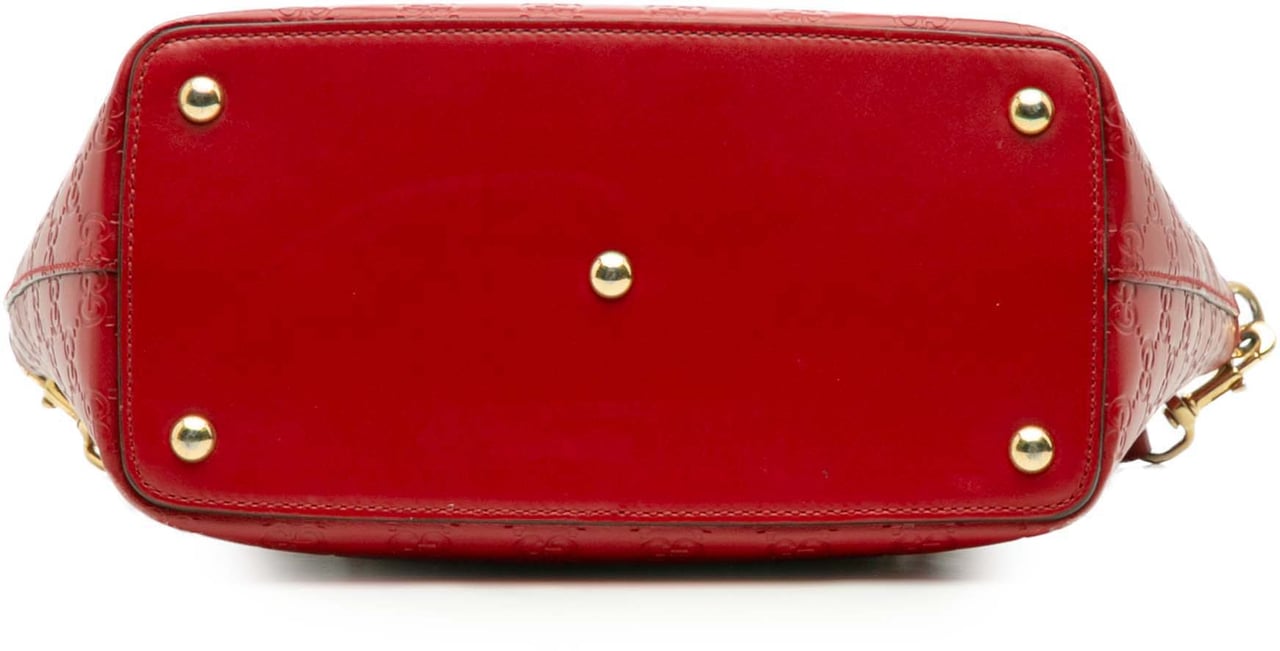 Gucci Small Guccissima Convertible Tote Rood
