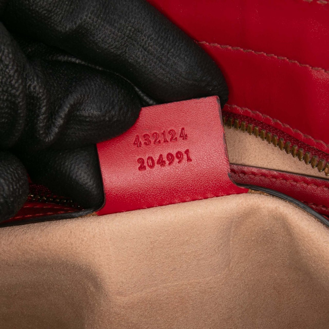 Gucci Small Guccissima Convertible Tote Rood