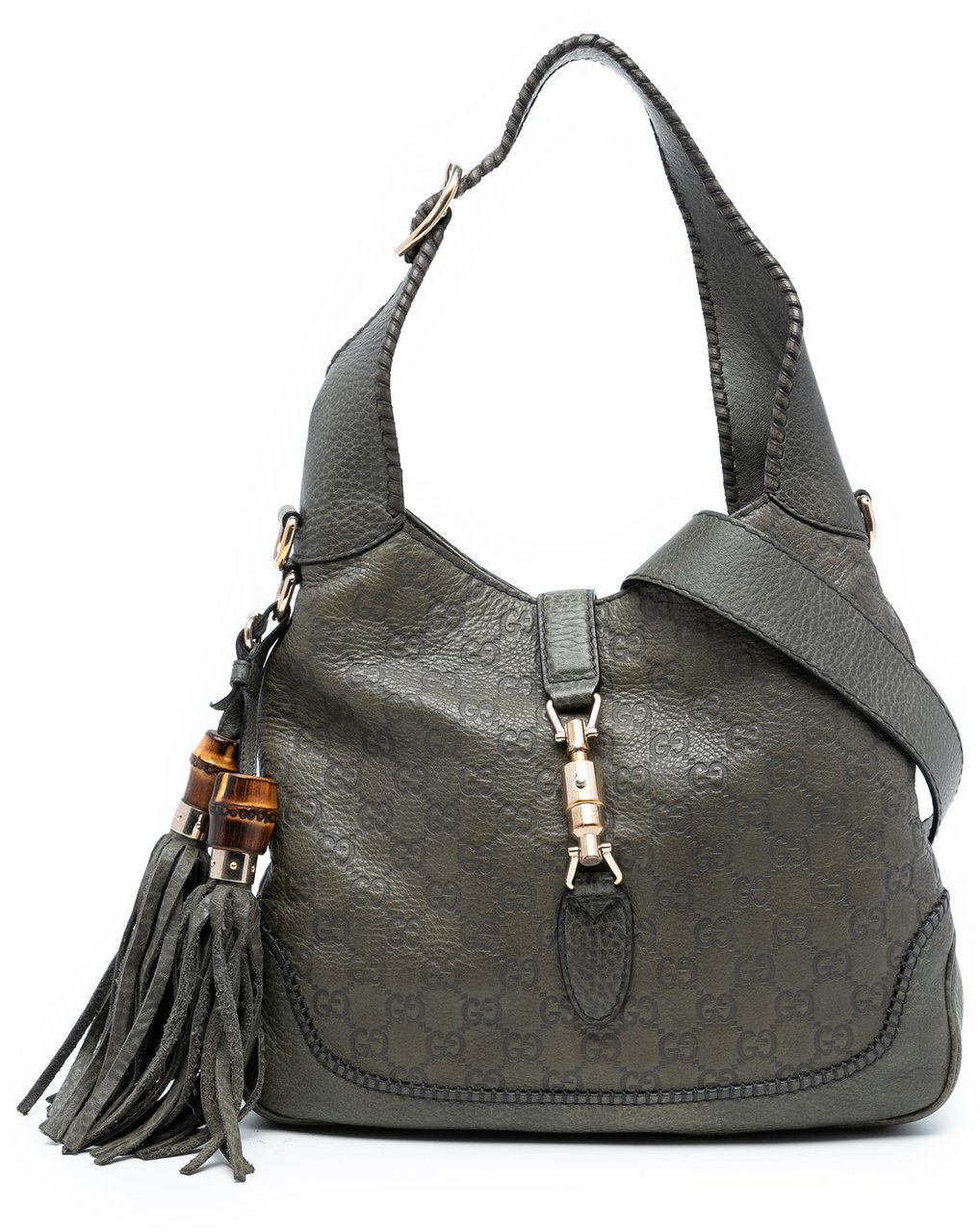 Gucci Medium Guccissima New Jackie Satchel Bruin