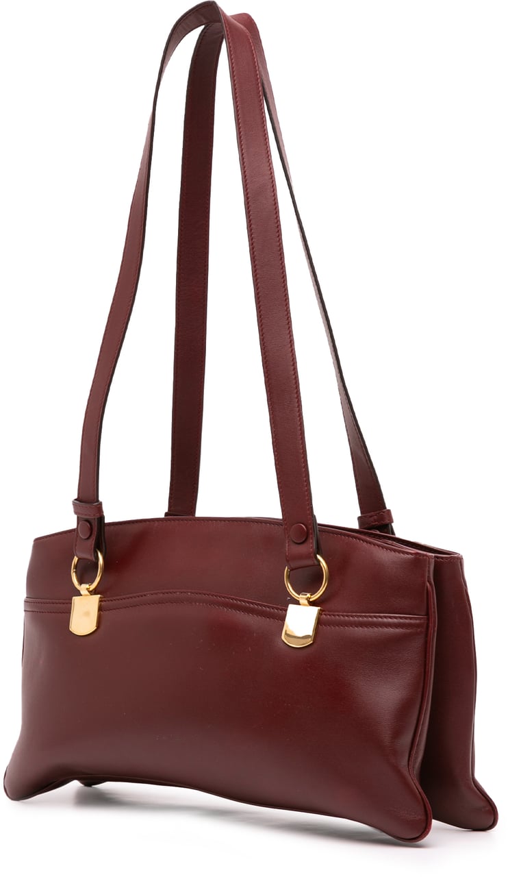 Gucci Large Leather Arli Shoulder Bag Rood