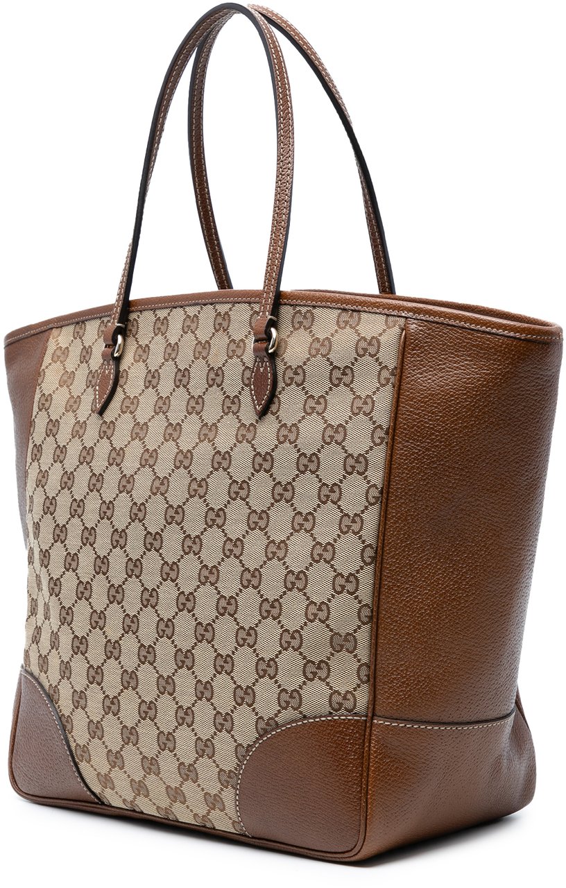 Gucci GG Canvas Bree Tote Bruin