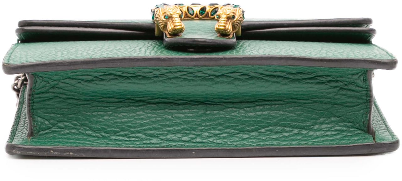 Gucci Mini Leather Dionysus Crossbody Groen