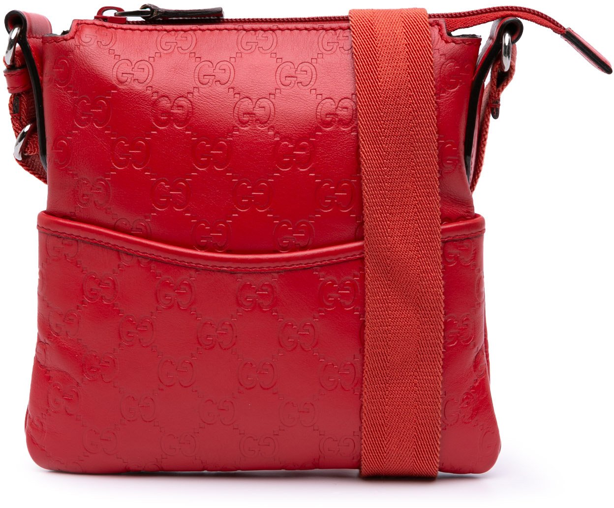 Gucci Mini Guccissima Crossbody Rood