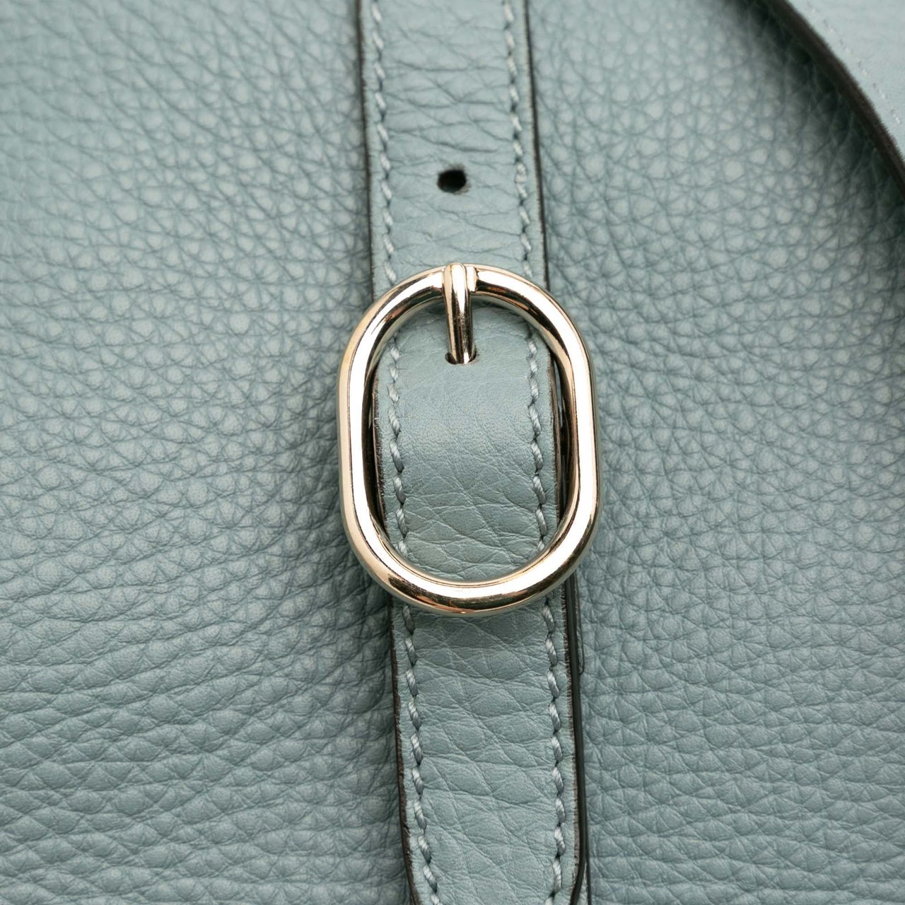 Gucci Medium Calfskin Bamboo Shopper Satchel Blauw