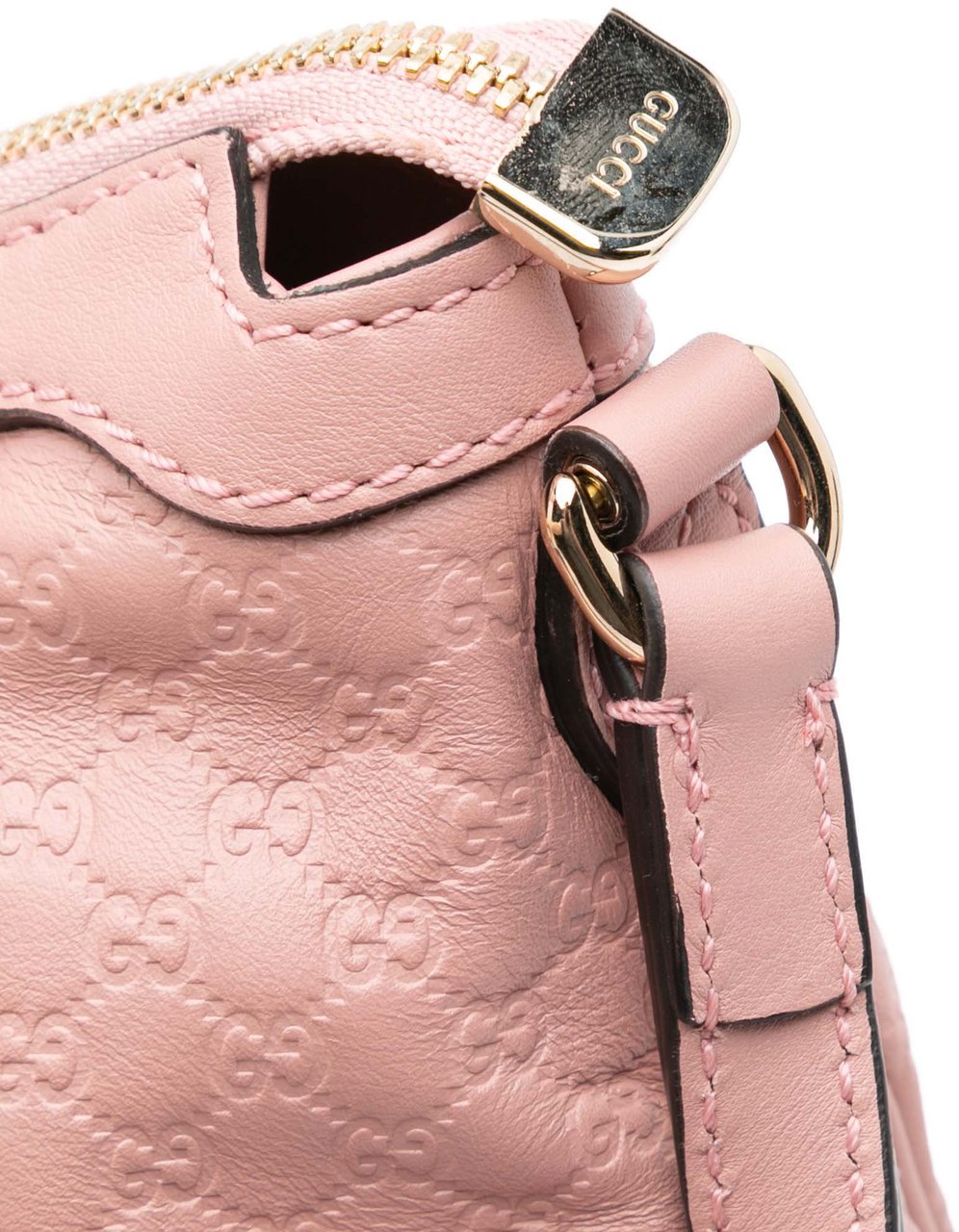 Gucci Large Microguccissima Bree Shoulder Bag Roze