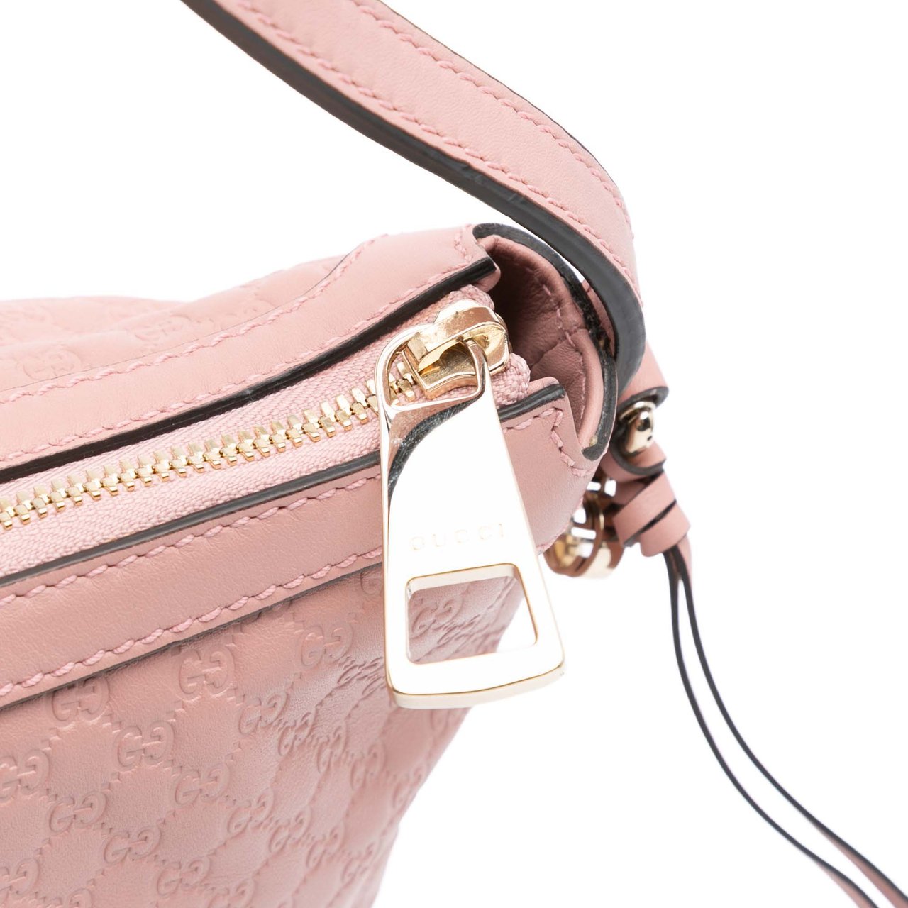 Gucci Large Microguccissima Bree Shoulder Bag Roze