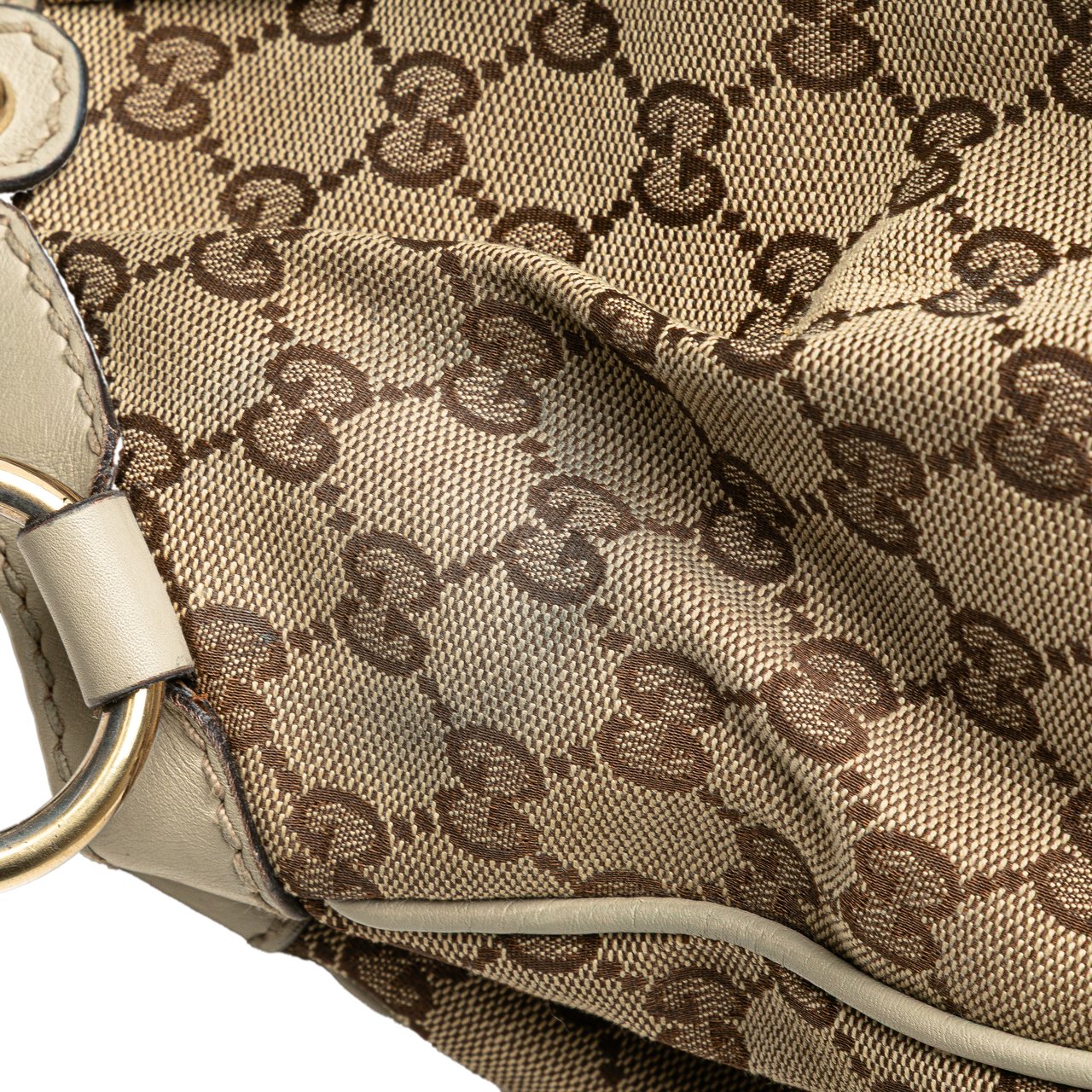 Gucci Medium GG Canvas Sukey Tote Bruin