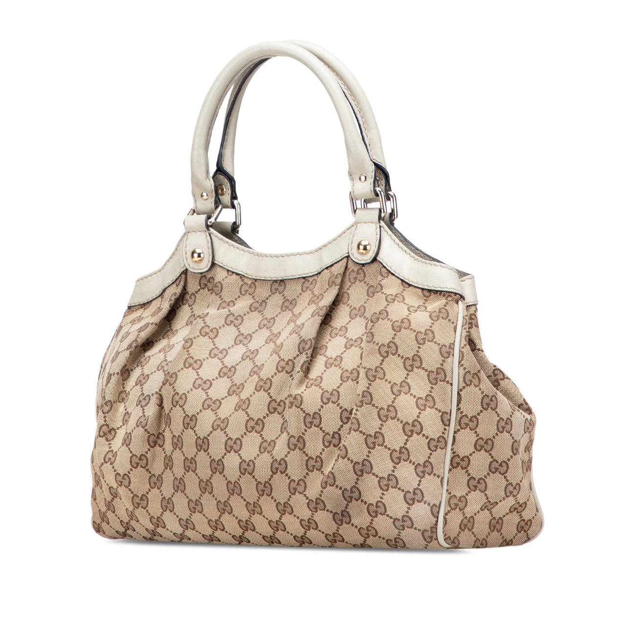 Gucci Medium GG Canvas Sukey Tote Bruin