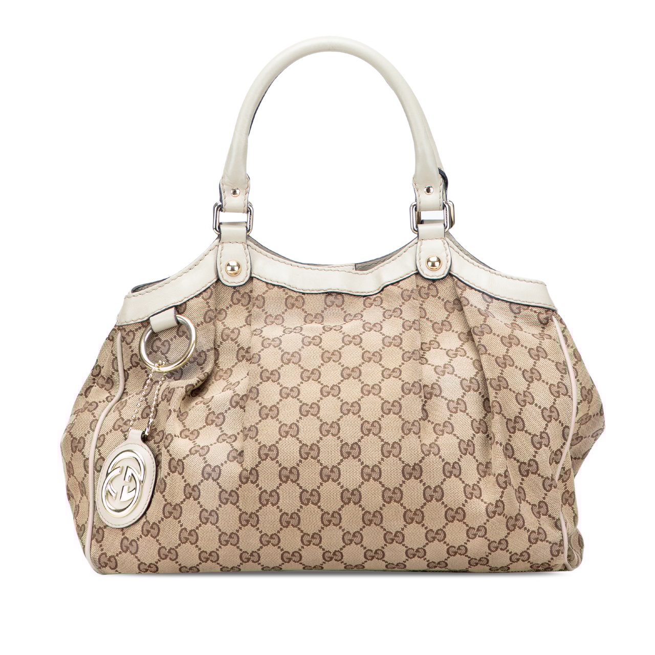 Gucci Medium GG Canvas Sukey Tote Bruin