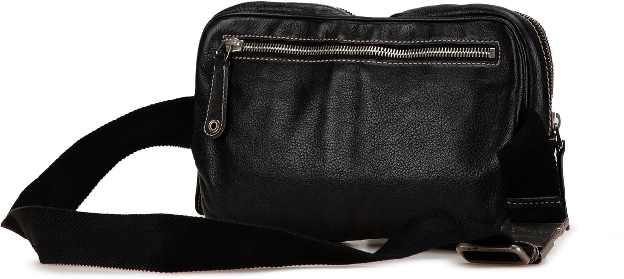 Gucci Leather Hysteria Belt Bag Zwart