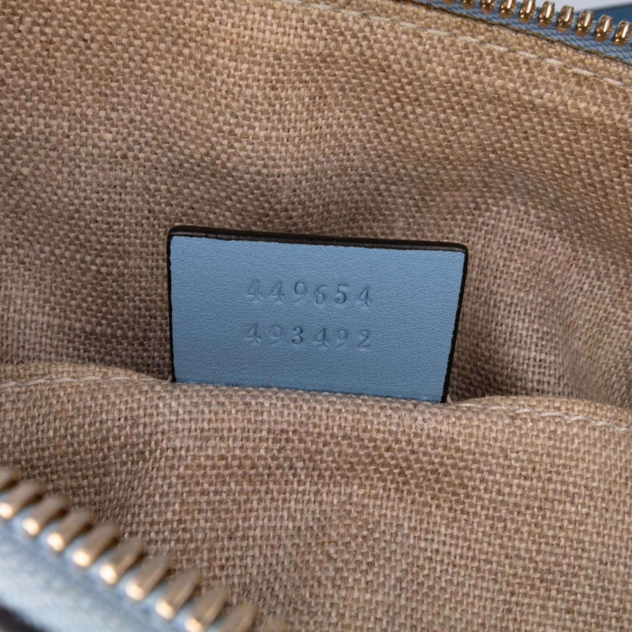 Gucci Mini Microguccissima Dome Satchel Blauw