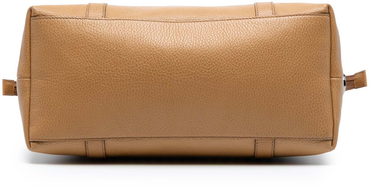 Gucci Leather GG Charm Dome Satchel Bruin