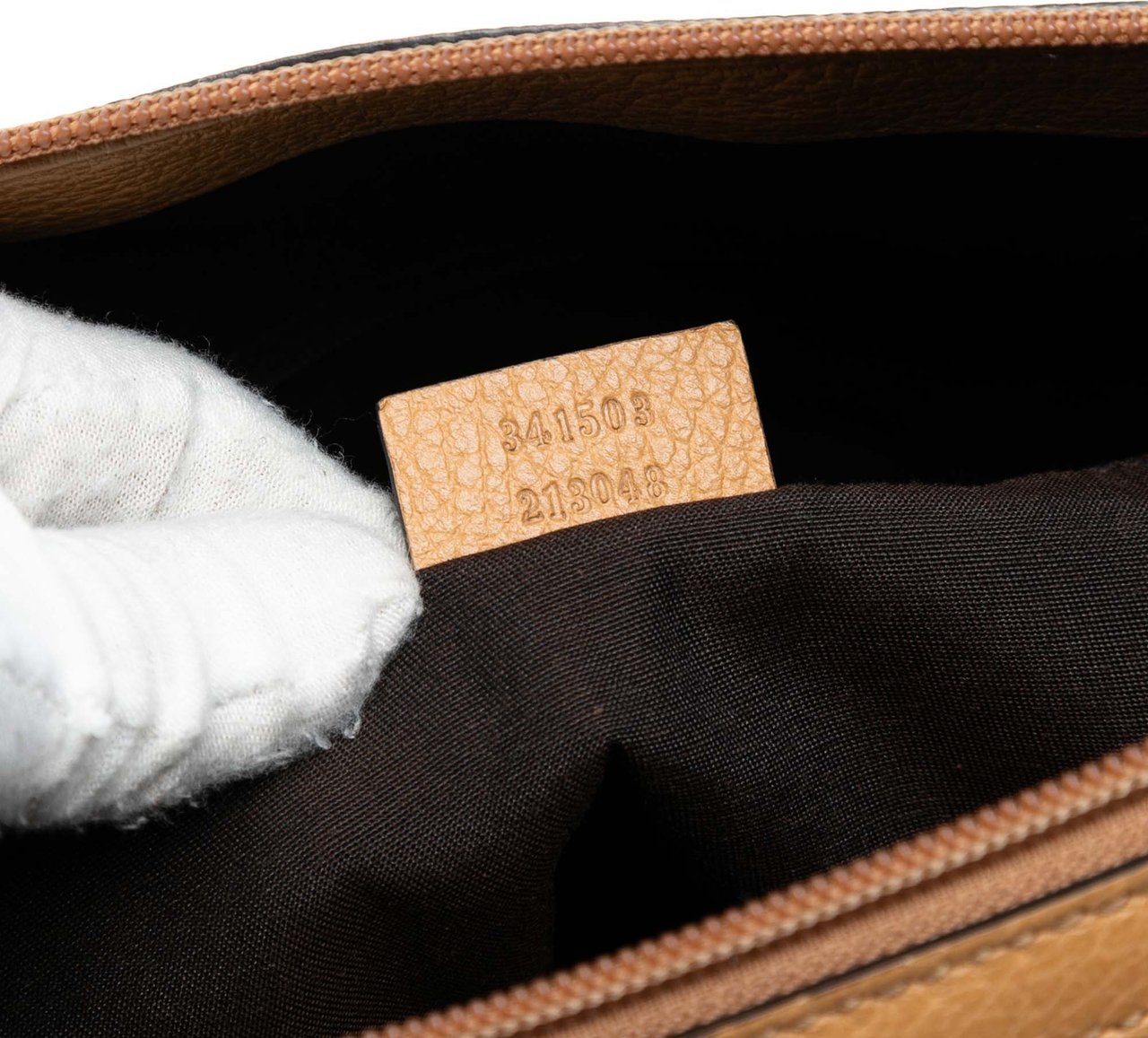 Gucci Leather GG Charm Dome Satchel Bruin