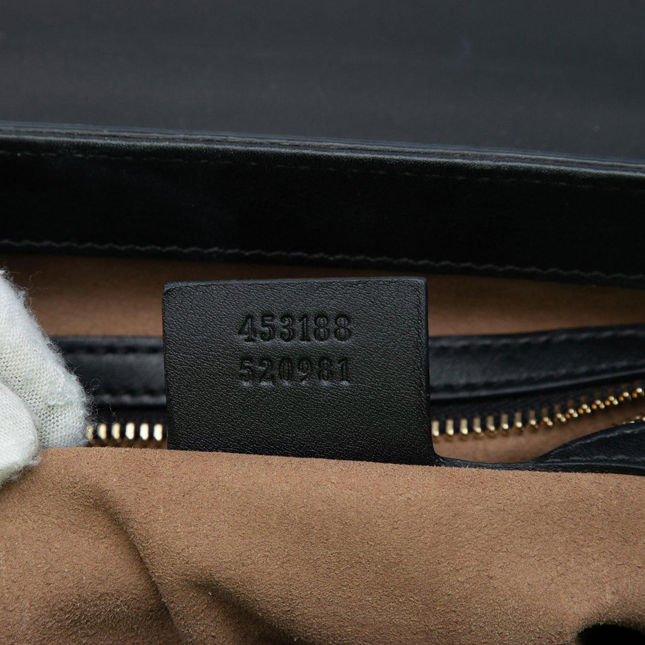 Gucci Small GG Supreme Padlock Satchel Bruin