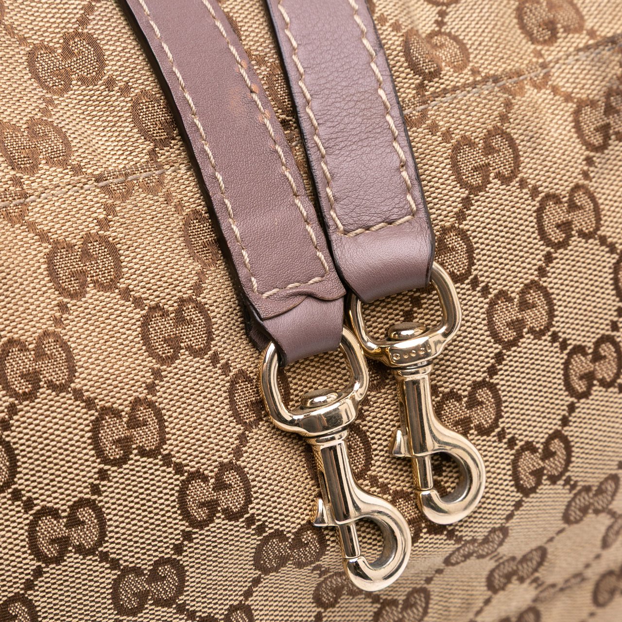 Gucci GG Canvas Sukey Satchel Bruin