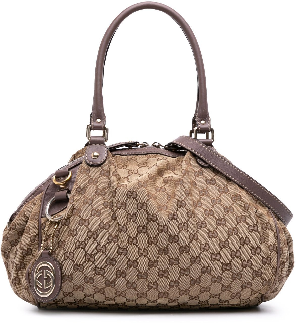 Gucci GG Canvas Sukey Satchel Bruin
