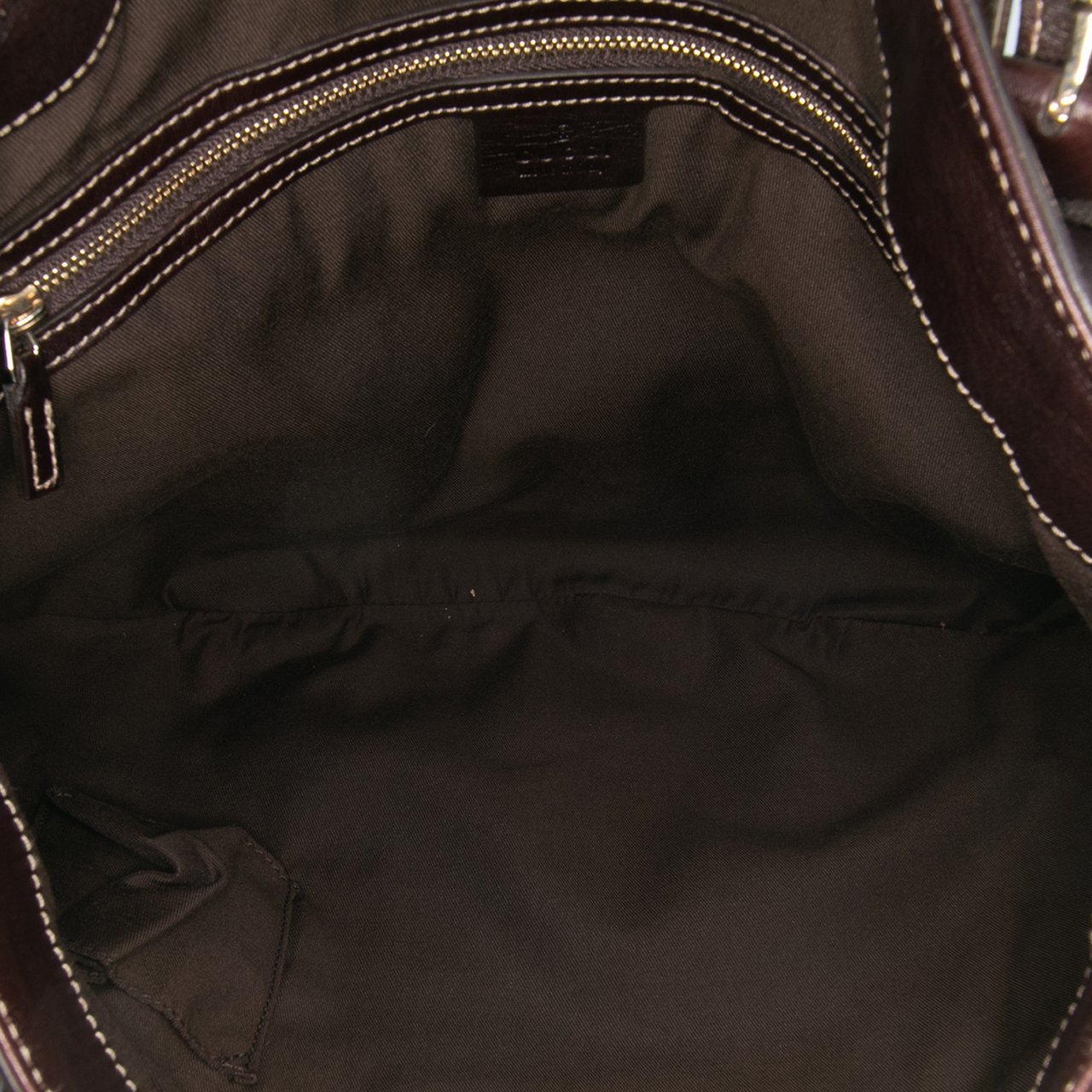 Gucci Medium Leather Web Britt Satchel Bruin