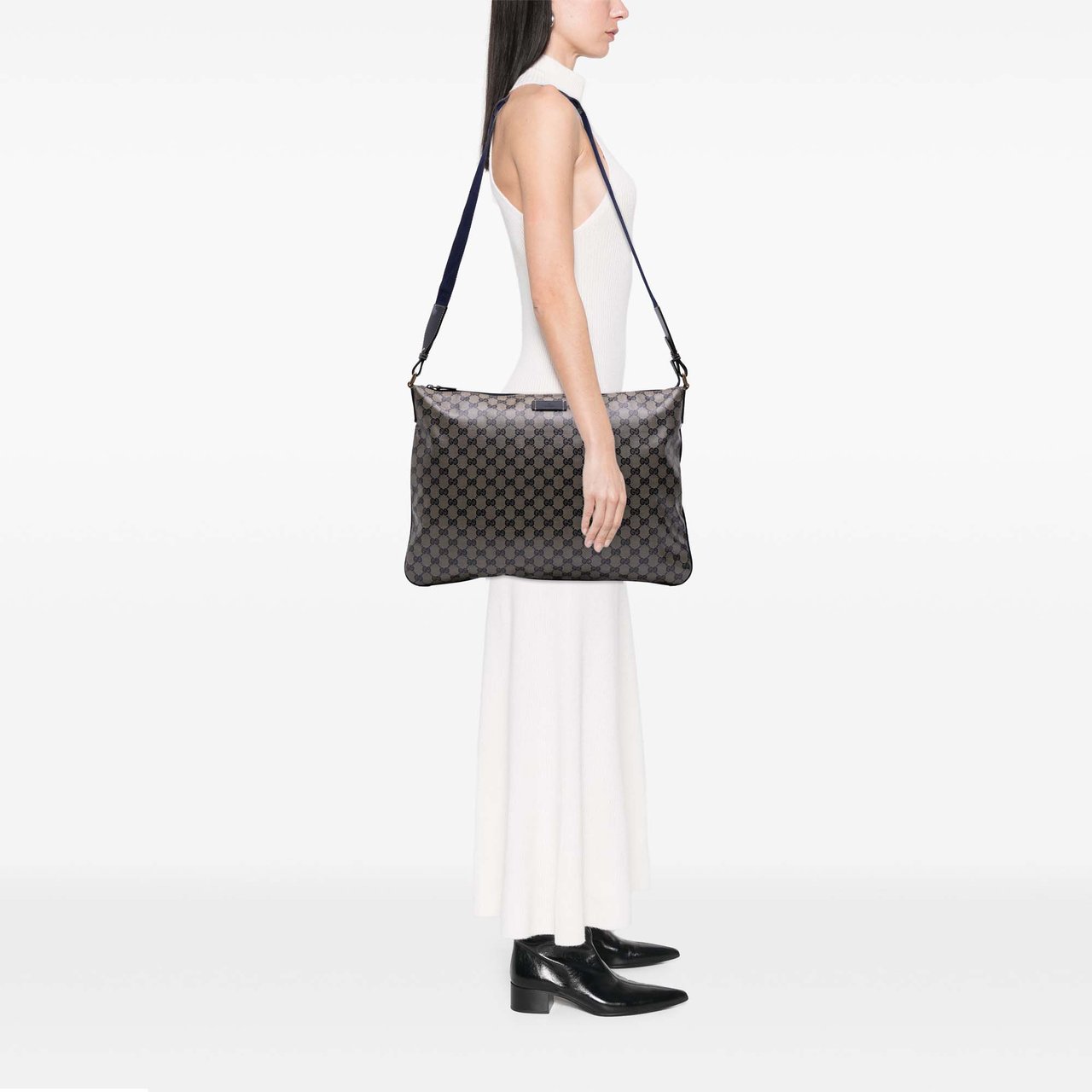 Gucci GG Crystal Crossbody Bruin