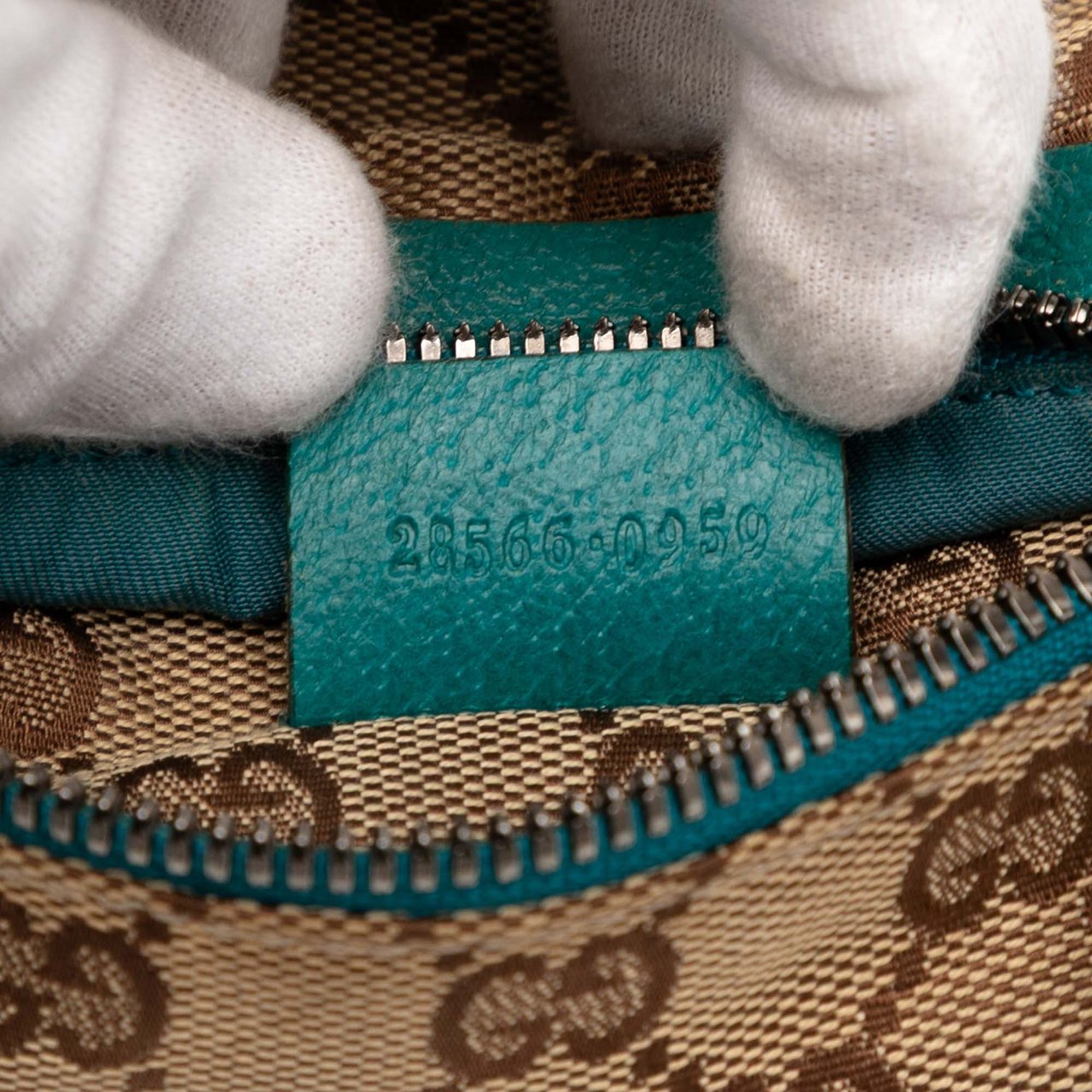 Gucci GG Canvas Web Double Pocket Belt Bag Bruin