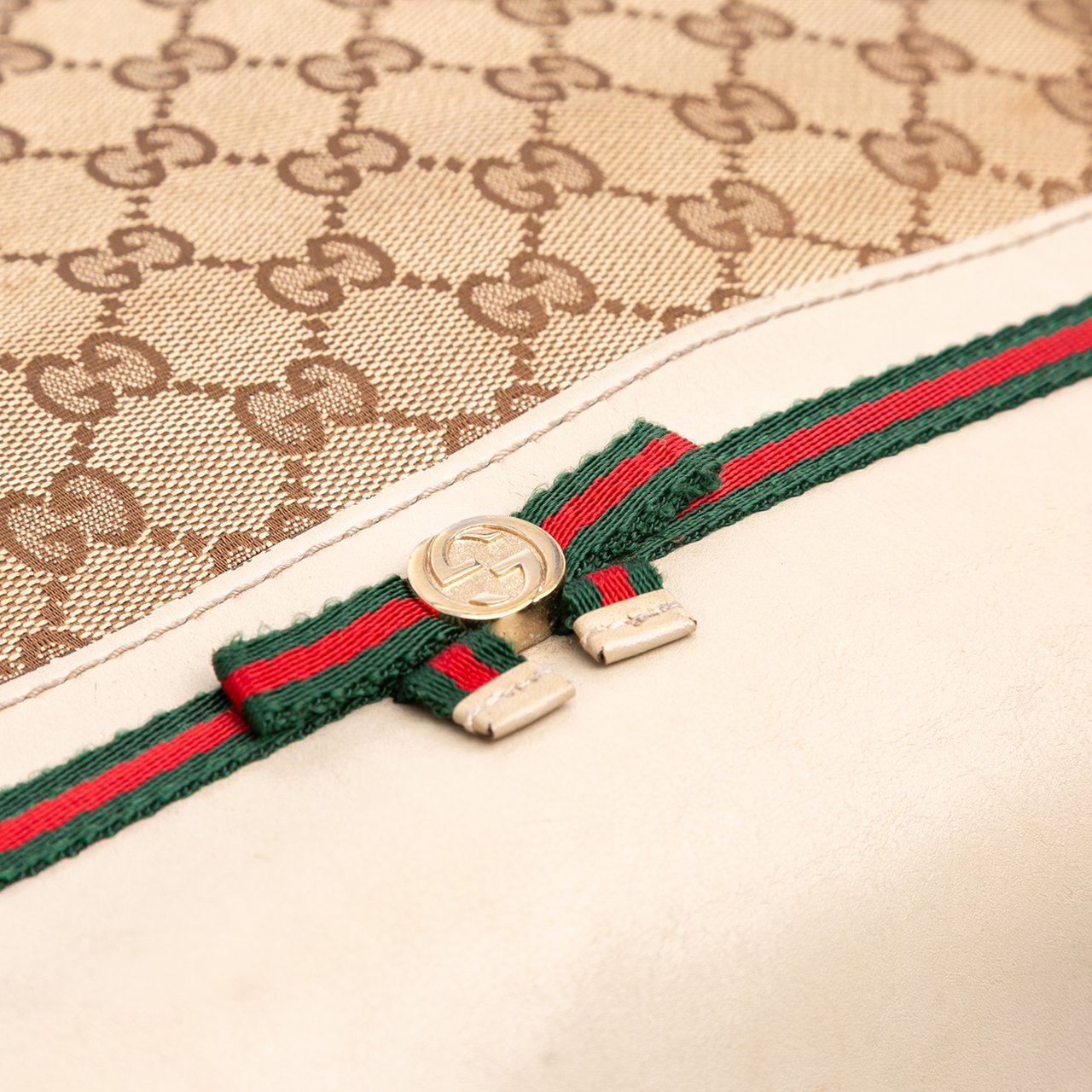 Gucci GG Canvas Web Mayfair Satchel Bruin