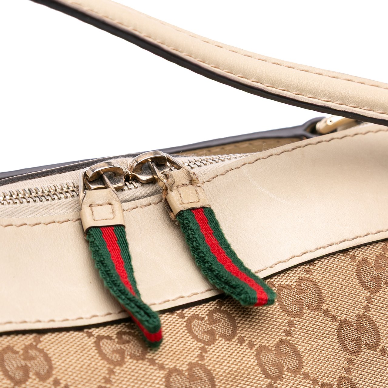 Gucci GG Canvas Web Mayfair Satchel Bruin