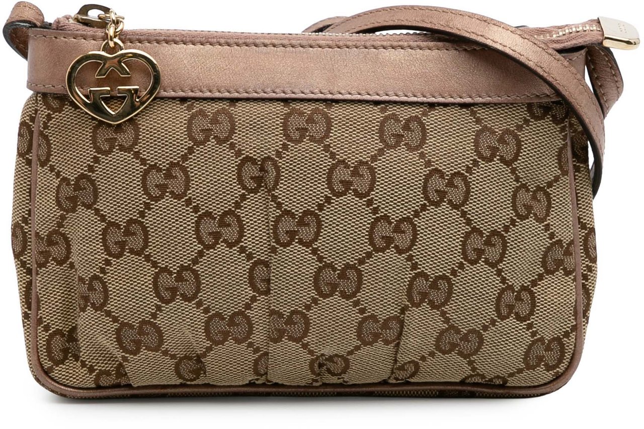Gucci GG Canvas Lovely Crossbody Bruin