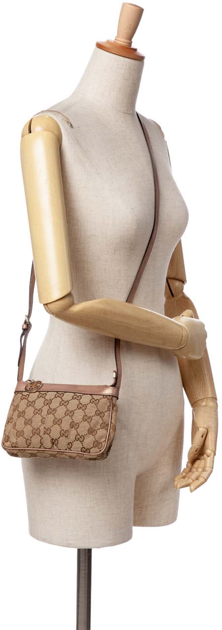 Gucci GG Canvas Lovely Crossbody Bruin