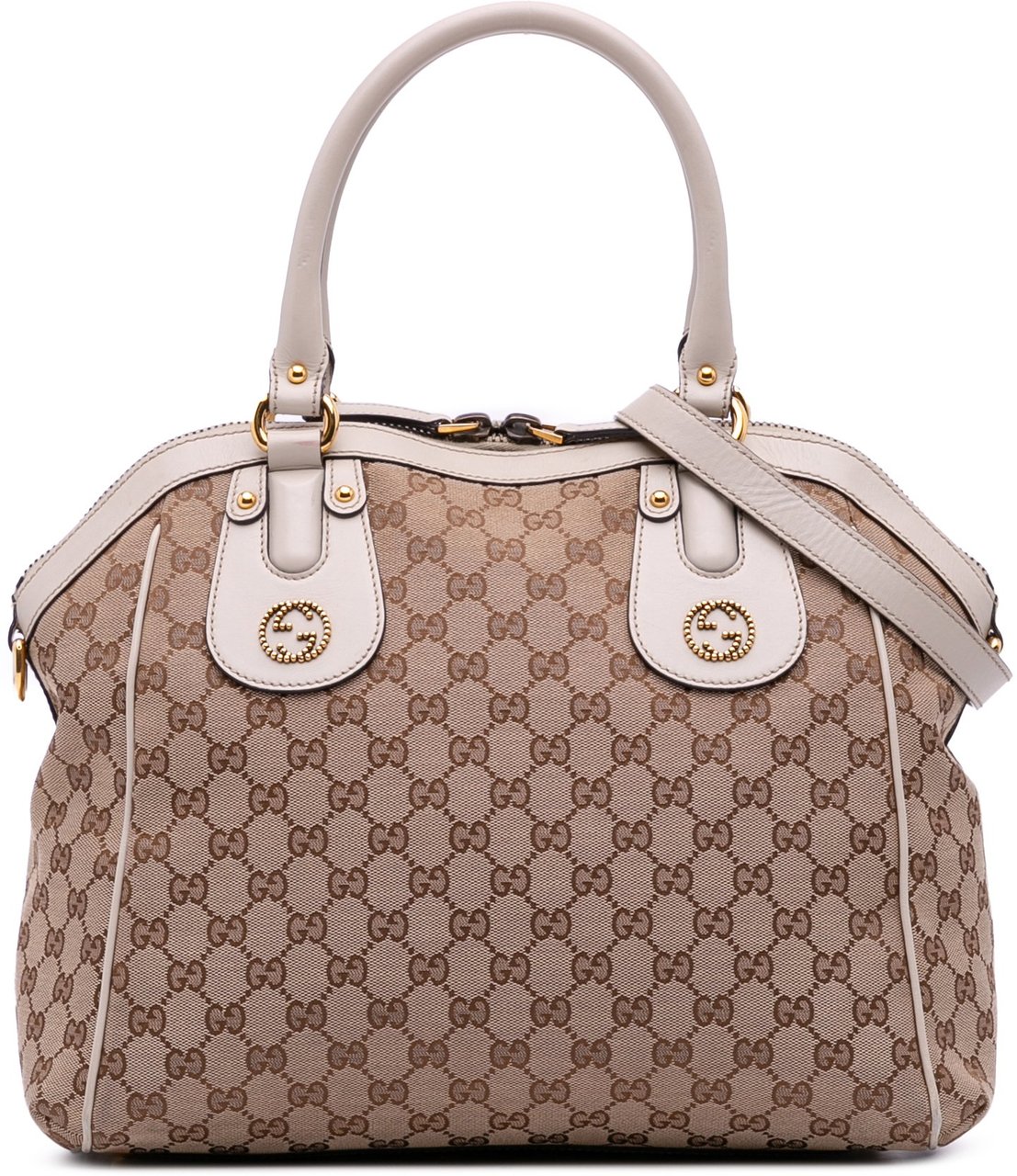 Gucci GG Canvas Scarlett Satchel Bruin