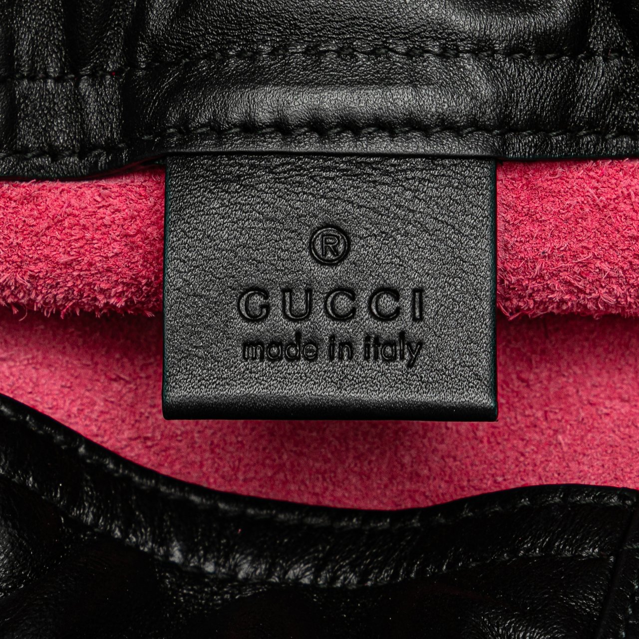 Gucci Logo Drawstring Backpack Roze