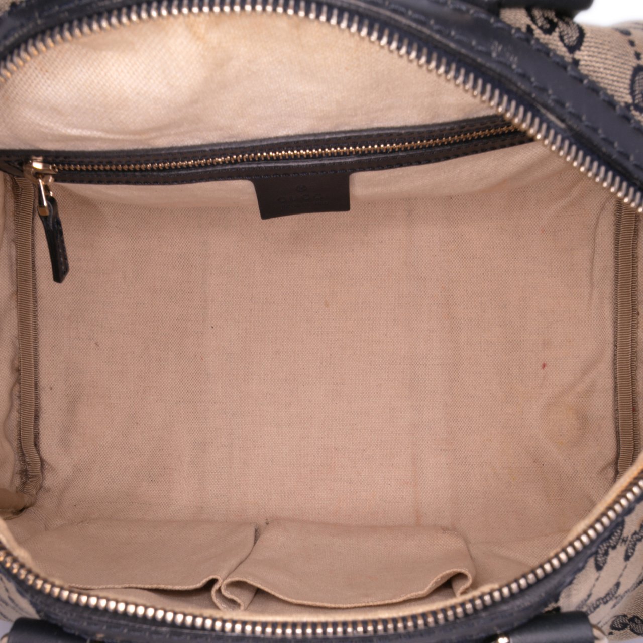 Gucci Medium GG Canvas Web Joy Boston Bag Bruin