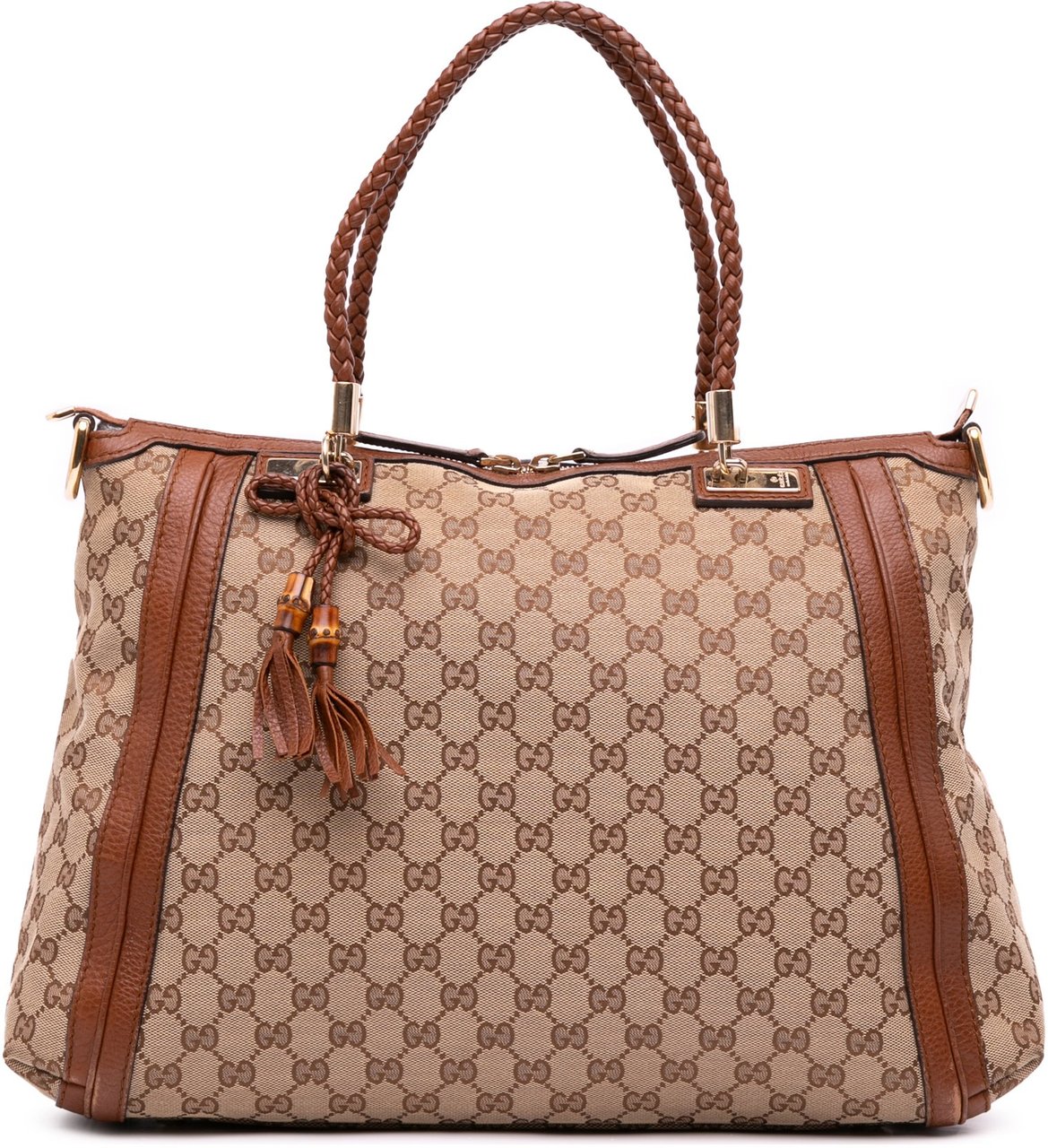 Gucci GG Canvas Bella Satchel Bruin