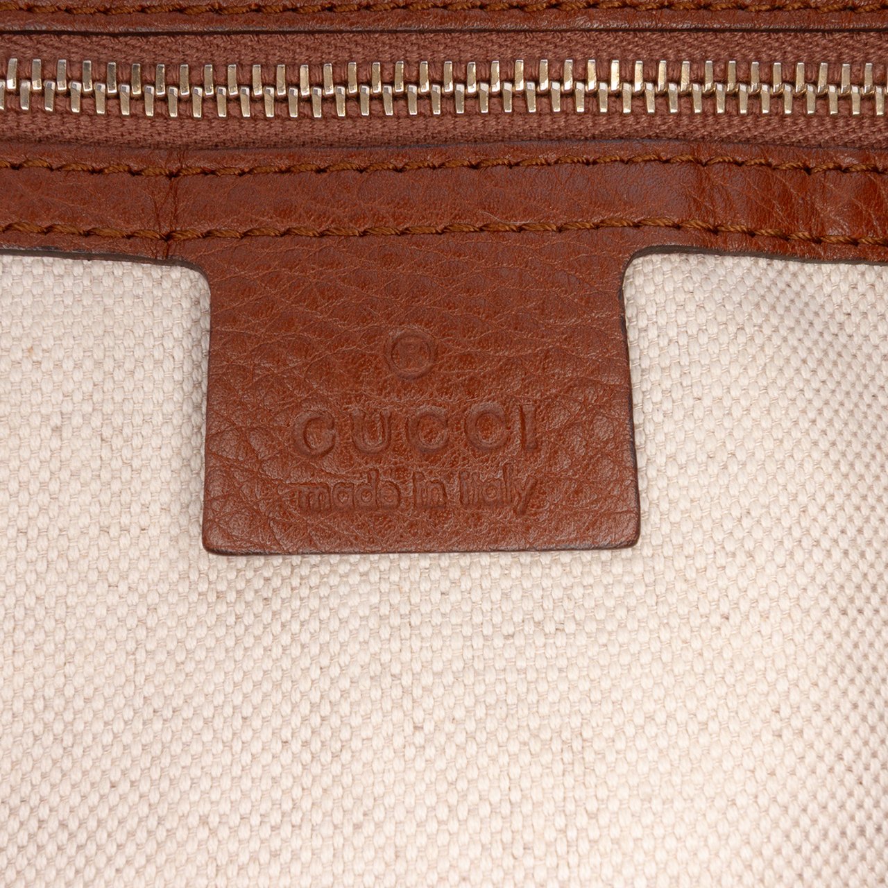 Gucci GG Canvas Bella Satchel Bruin