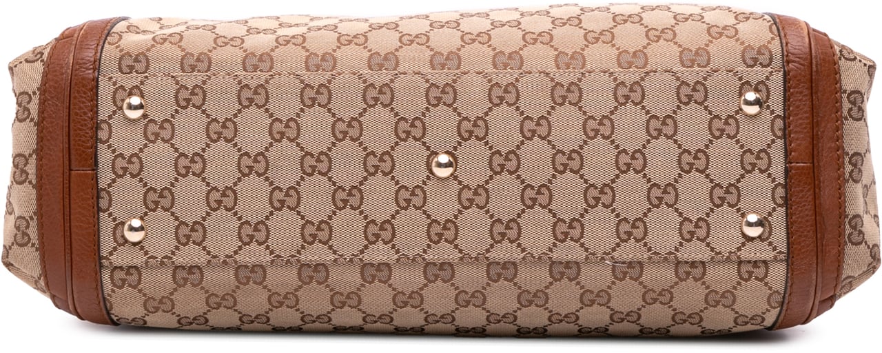 Gucci GG Canvas Bella Satchel Bruin