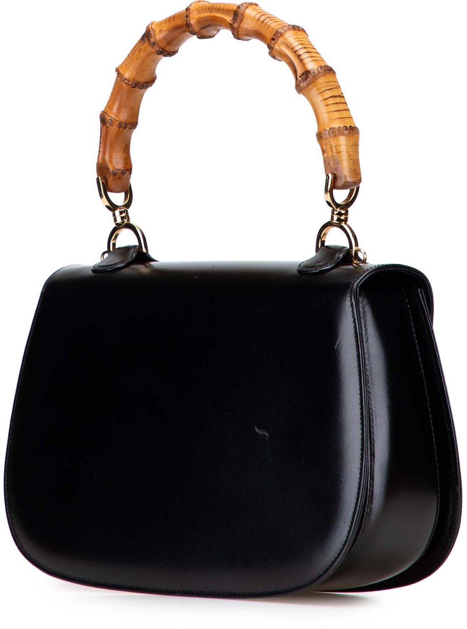 Gucci Calfskin Bamboo Night Zwart