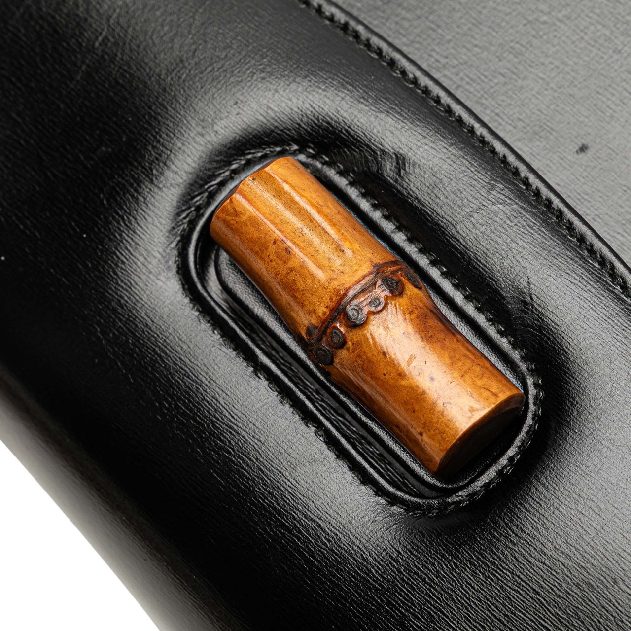 Gucci Calfskin Bamboo Night Zwart