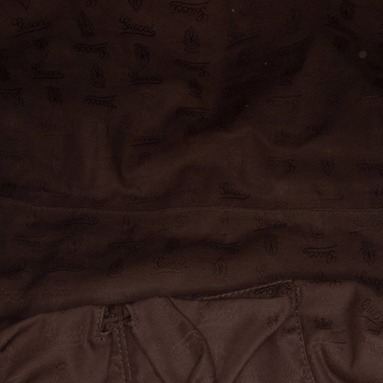 Gucci Medium Leather Bamboo Bar Tote Oranje