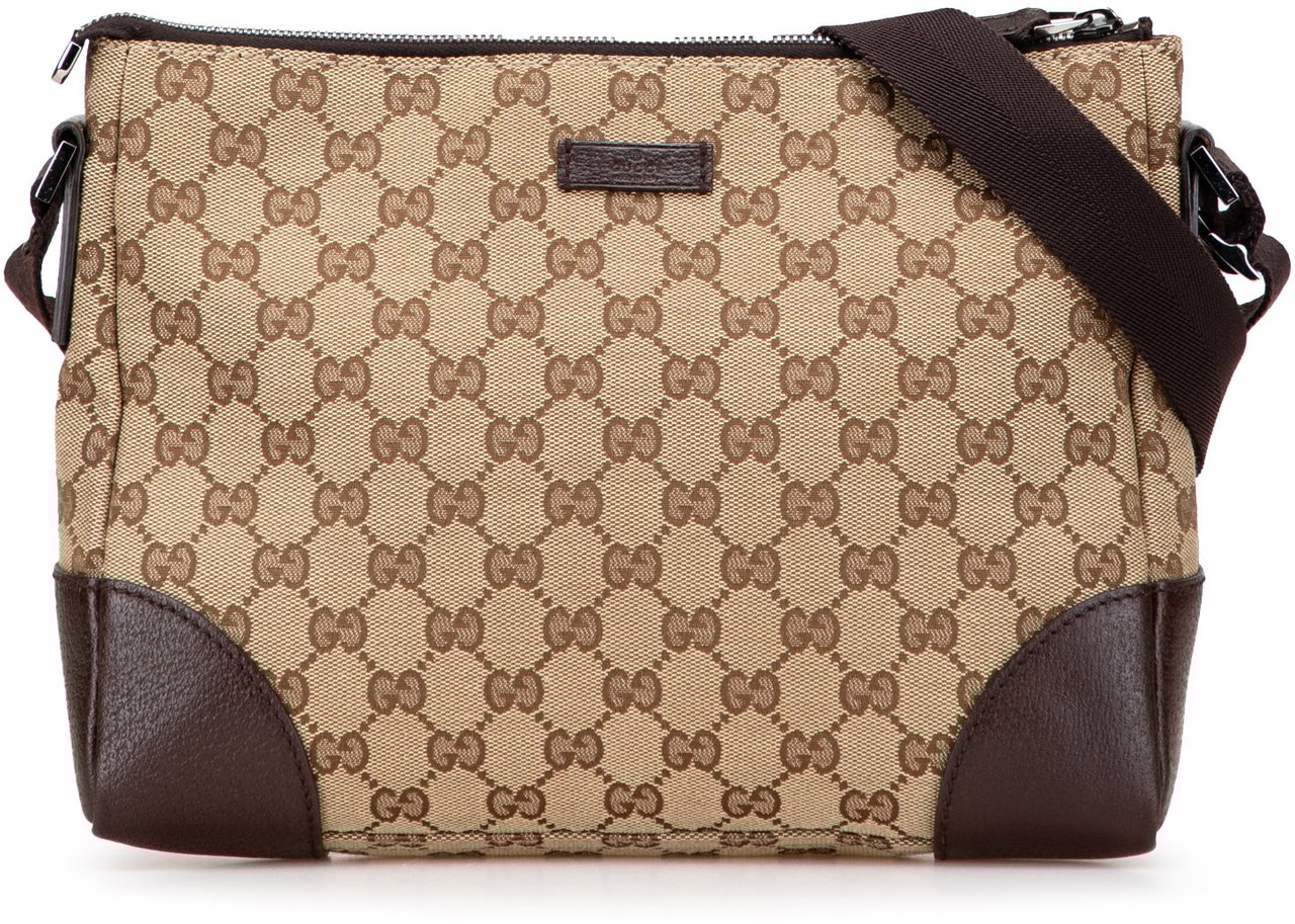 Gucci GG Canvas Crossbody Bruin