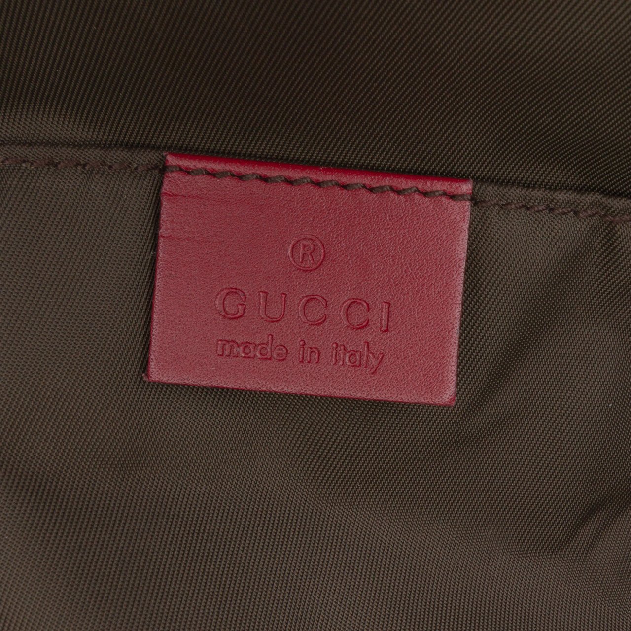 Gucci GG Canvas Web Tote Bruin