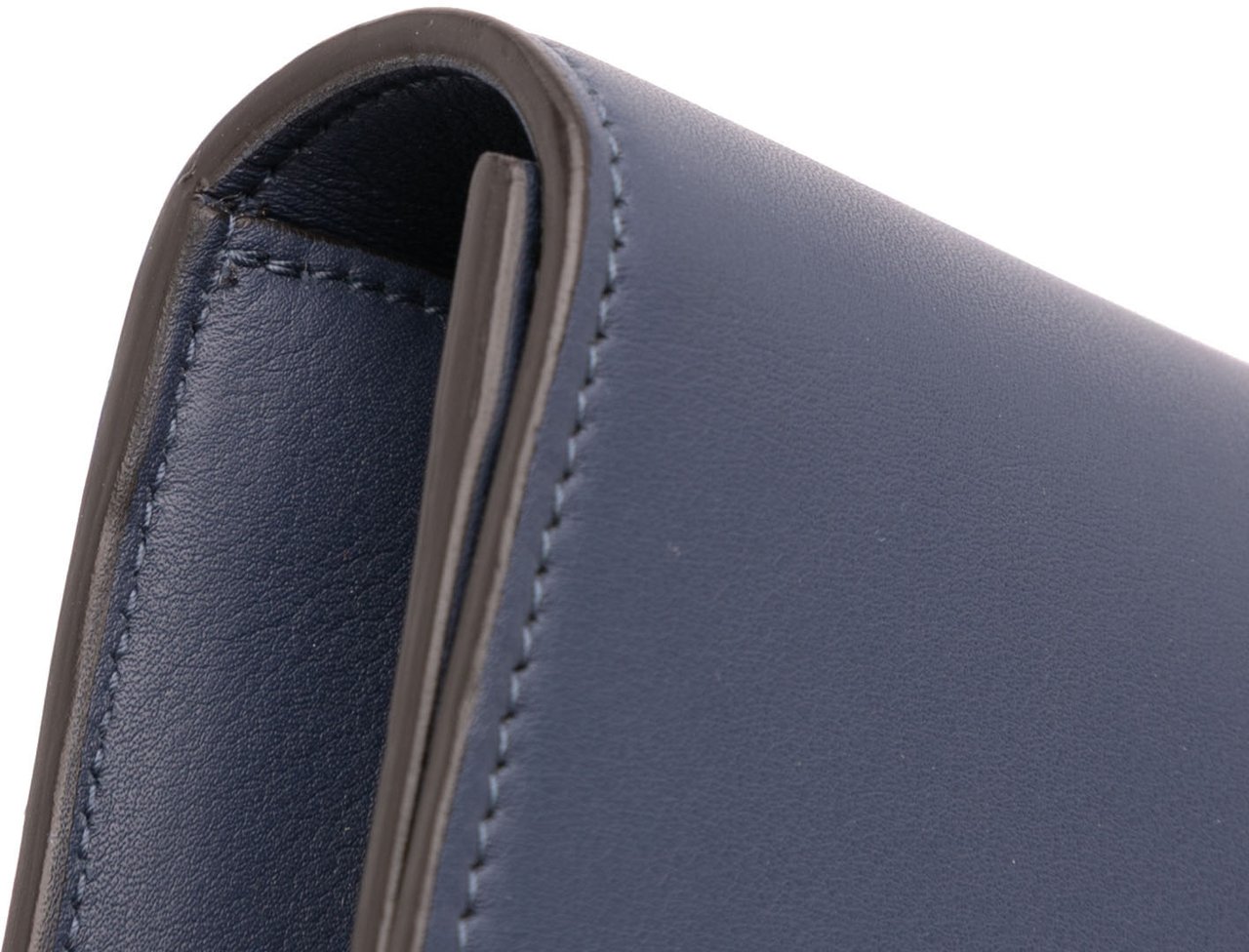 Gucci Calfskin Crystal Broadway Clutch Blauw