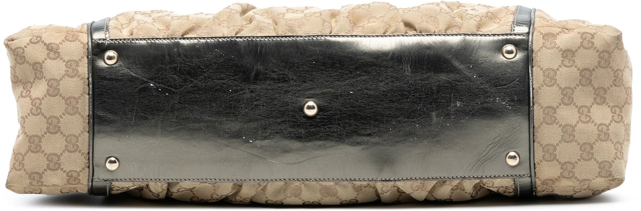 Gucci GG Canvas Bamboo Dialux Pop Tote Bruin