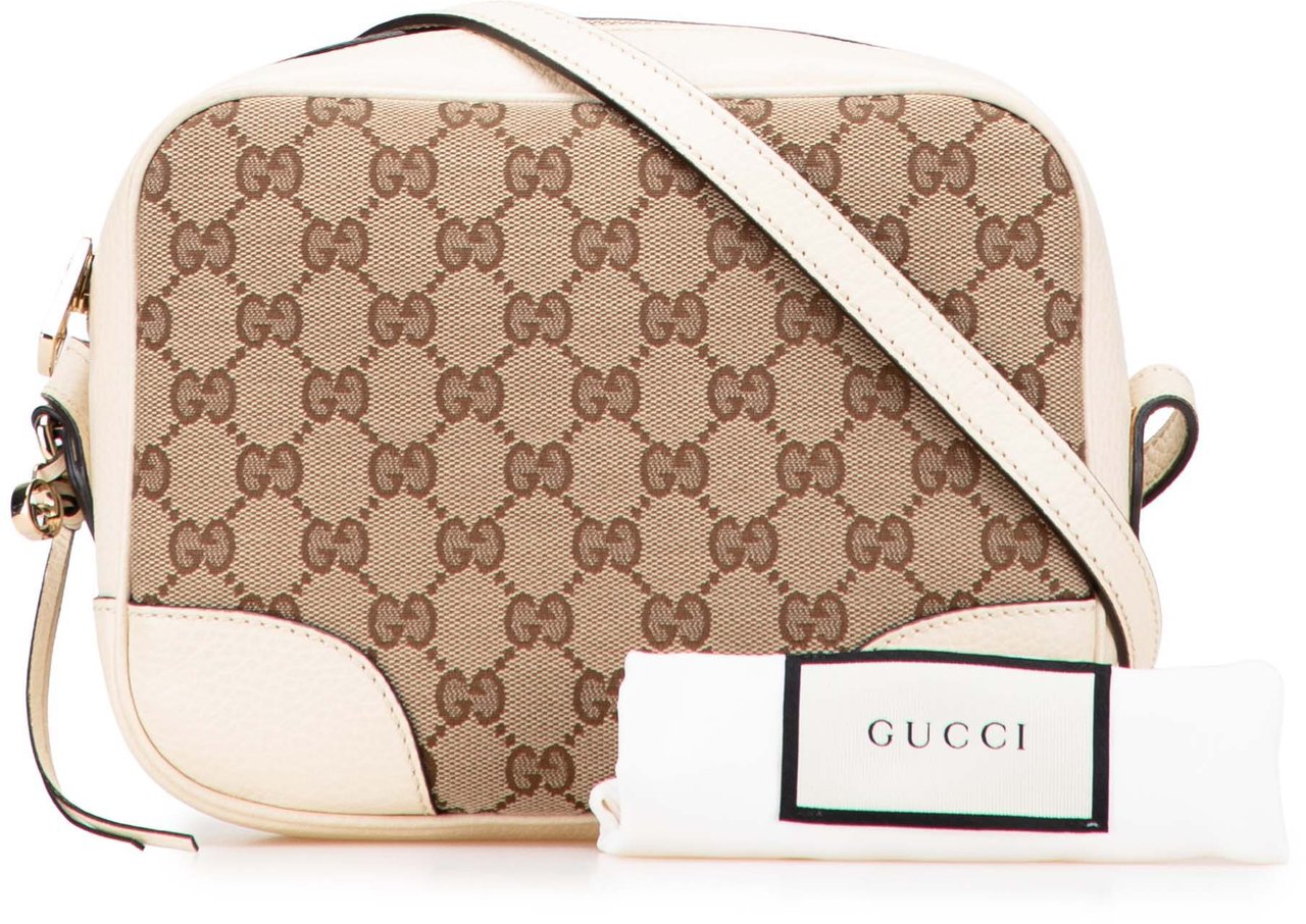 Gucci GG Canvas Bree Crossbody Bruin