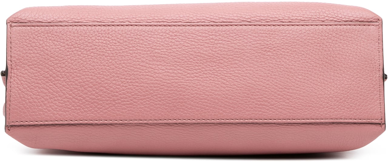 Gucci Medium Leather Bamboo Daily Satchel Roze