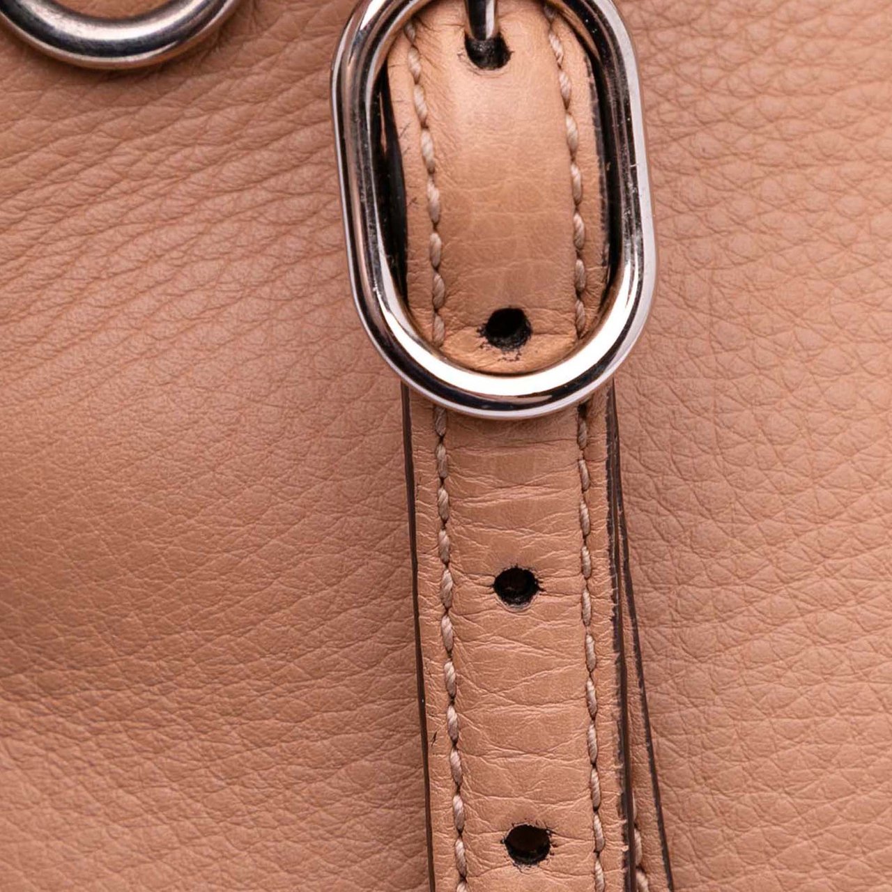 Gucci Medium Leather Bamboo Daily Satchel Bruin