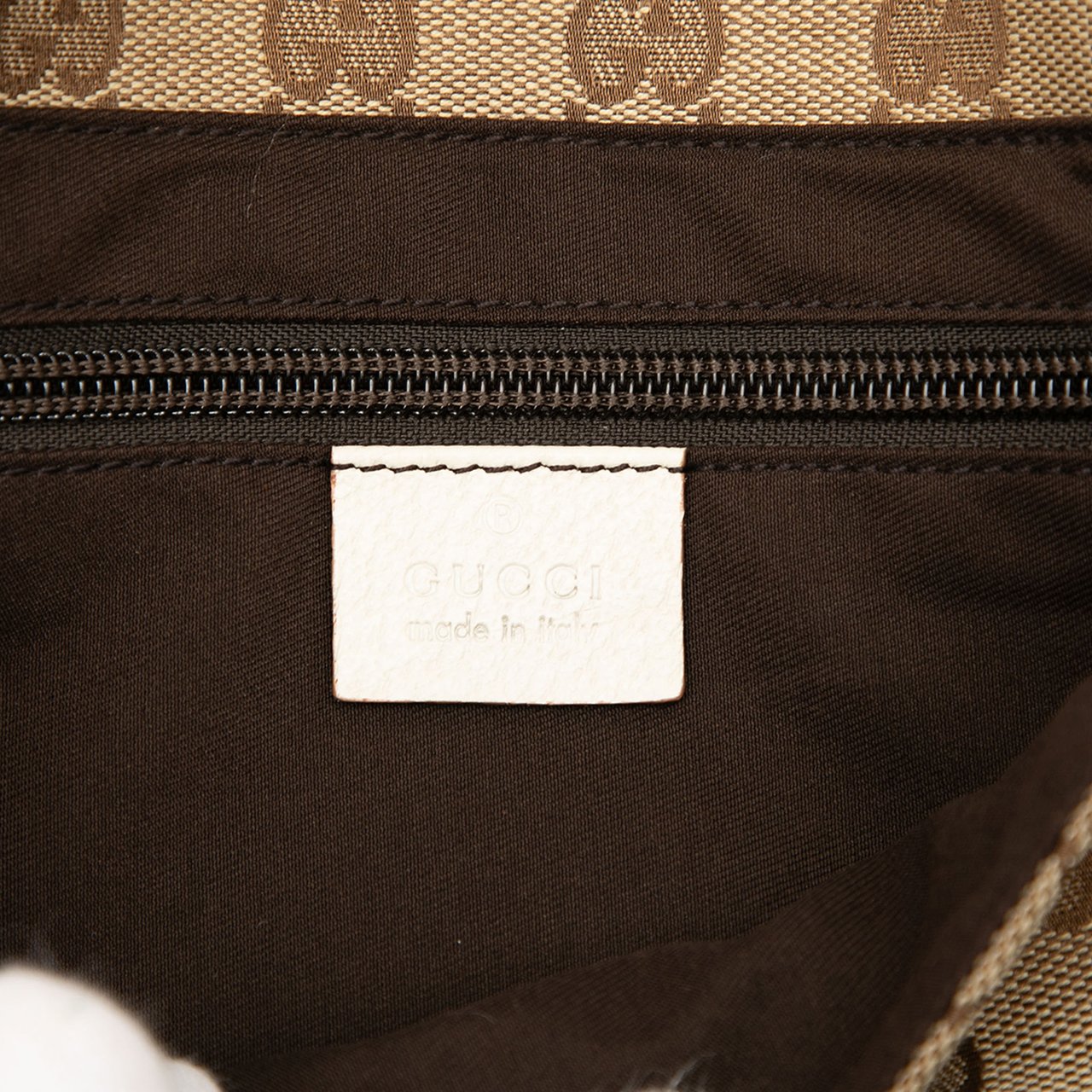 Gucci GG Canvas Flap Belt Bag Bruin