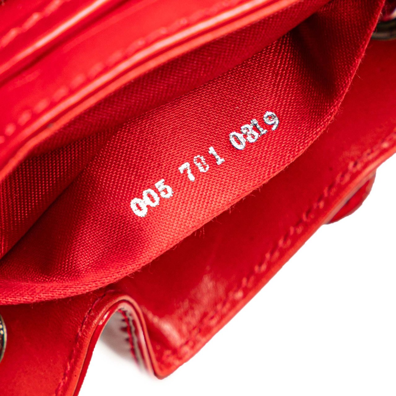 Gucci Mini Patent Bamboo Drawstring Backpack Rood